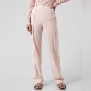 Athleta Vienna Cargo Pants Blush Pink Utility Travel Women’s Size 12